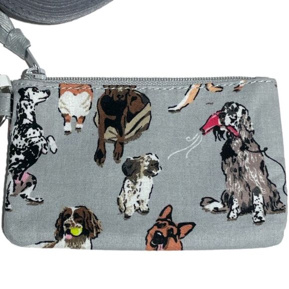 Vera Bradley Dog Show Zip ID and Lanyard Gray - Picture 3 of 5